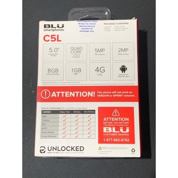 BLU C5L Unlocked phone (8GB) - Black - Picture 2 of 2